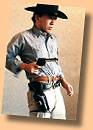 Japanese Fast Draw shooter, Ichiro Kato, in action