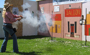 Double Blanks on 4-inch balloon targets